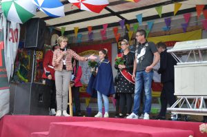 Koningspaar toegesproken